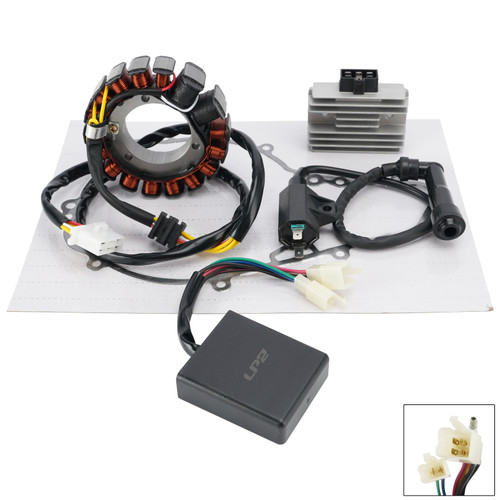 CDI Box Ignition Coil Stator Regulator Gasket Set For Kawasaki KLR650 1987-2007