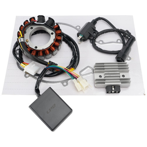 CDI Box Ignition Coil Stator Regulator Gasket Set For Kawasaki KLR650 1987-2007