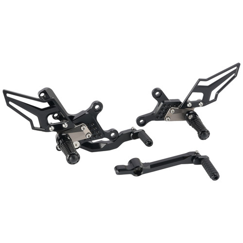 Racing Adjustable Rearsets Foot Pegs Gray For Yamaha MT09 MT-09 2024 2025 2026