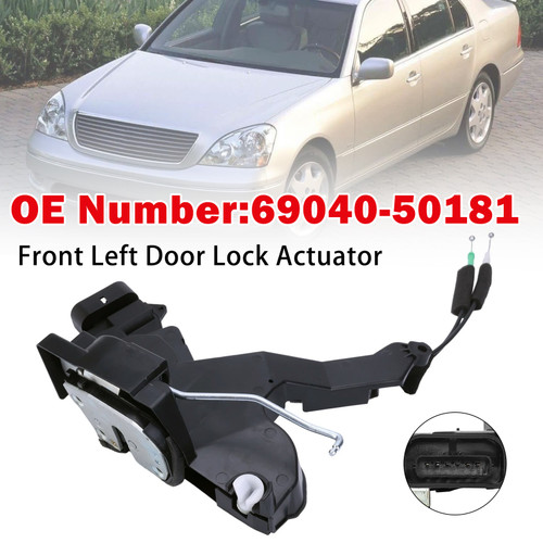Front Left Door Lock Actuator 69040-50181 for Lexus LS430 2001-2006 Sedan 4-Door