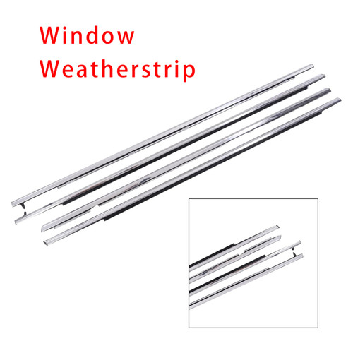 4Pcs Car Outer Window Weatherstrip Seal Belt For Lexus RX270/350/450H 2008-2014