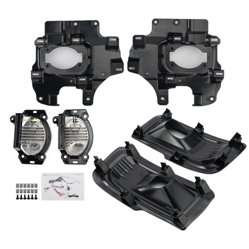 LED Fog Light Switch Bezel Wire Bracket Kits For Ford F150 STX XL XLT 2024-2025