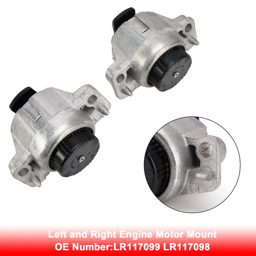 Left and Right Engine Motor Mount LR117099 LR117098 For Range Rover Velar 2.0 Turbo