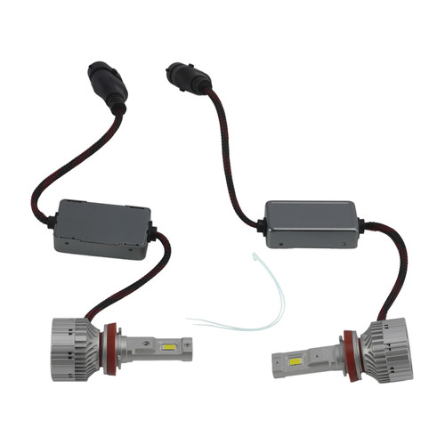 LED Headlight Bulb Kit High Low Beam Lamp H8 H9 H11 12V 75W 6500K For HELLA