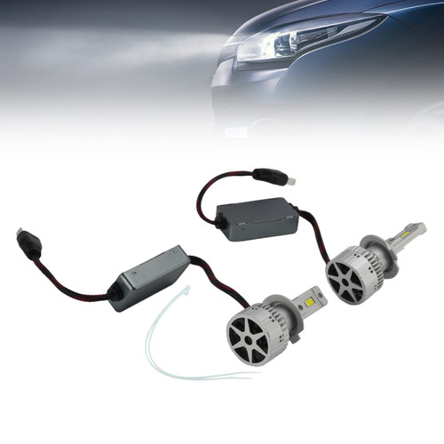 LED Headlight Bulb Kit High Low Beam Lamp H7 12V 75W 6500K For HELLA
