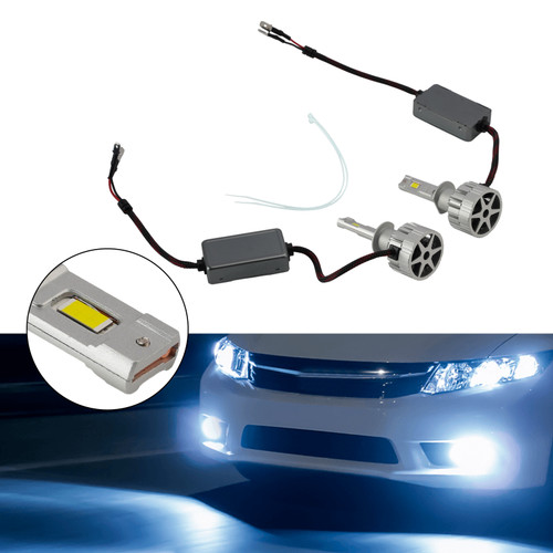 LED Headlight Bulb Kit High Low Beam Lamp H1 12V 75W 6500K For HELLA