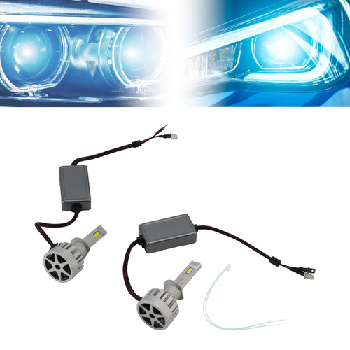 LED Headlight Bulb Kit High Low Beam Lamp H1 12V 75W 6500K For HELLA