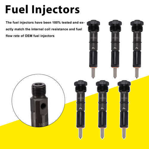 6PC 3865968 Fuel Injectors 3802833 For Cummins Marine Injector 6BTA 5.9L
