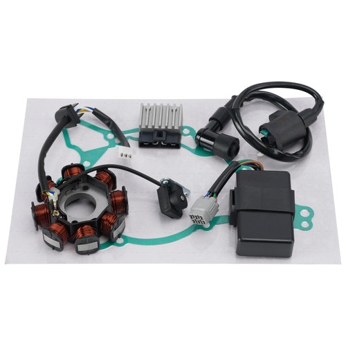 Stator Regulator CDI Box Ignition Coil Gasket Set For Kawasaki KLX110 2003-2009