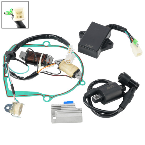 Stator Regulator CDI Box Ignition Coil Gasket Set For Yamaha T80 Townmate 87-93