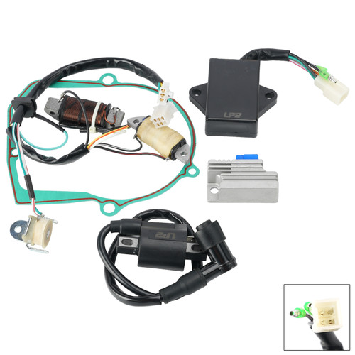 Stator Regulator CDI Box Ignition Coil Gasket Set For Yamaha T80 Townmate 87-93