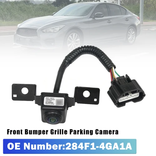 Front Bumper Grille Parking Camera 284F1-4GA1A For Infiniti Q50 Q50L 2014-2019