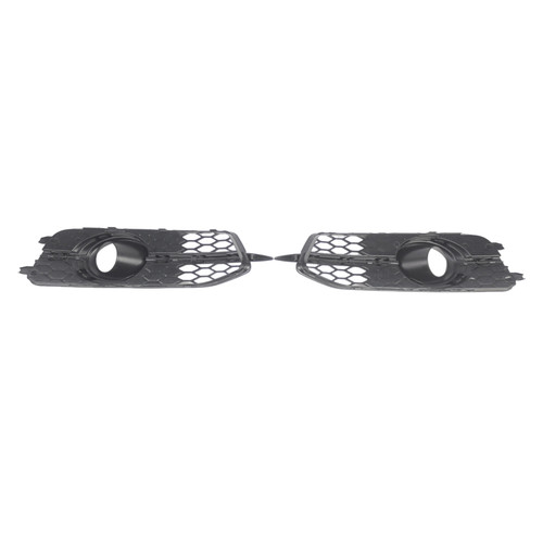 2X Car Front Bumper Fog Light Grilles For Audi A6 C7 S-Line 2012-2014