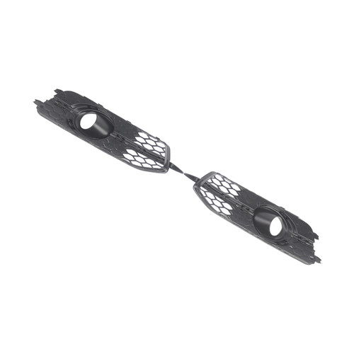 2X Car Front Bumper Fog Light Grilles For Audi A6 C7 S-Line 2012-2014
