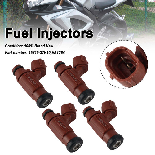4PC EAT264 Fuel Injectors 15710-37H10 For Suzuki GSX-R600 GSX-R750 08-09