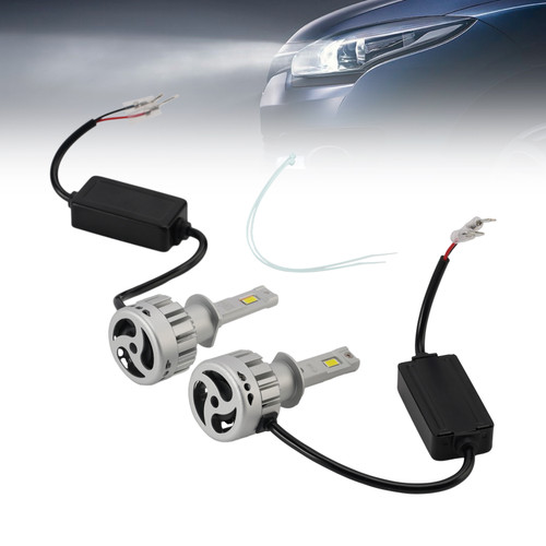 LED Headlight Bulb Kit High Low Beam Lamp H1 12V 55W 6500K 4000LM For HELLA