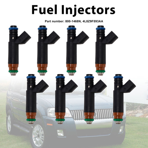 8PC 800-1468N Fuel Injectors 4L8Z9F593AA For Mercury Mariner Ford Explorer