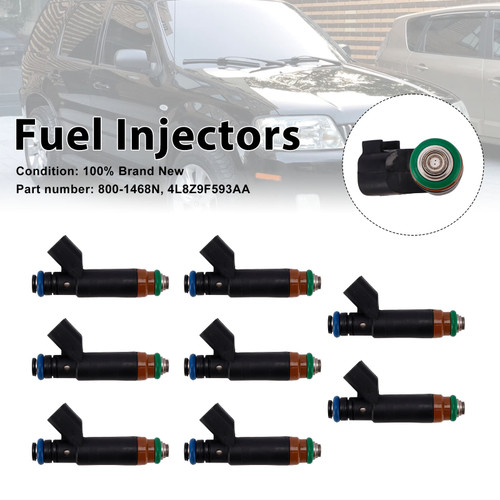 8PC 800-1468N Fuel Injectors 4L8Z9F593AA For Mercury Mariner Ford Explorer