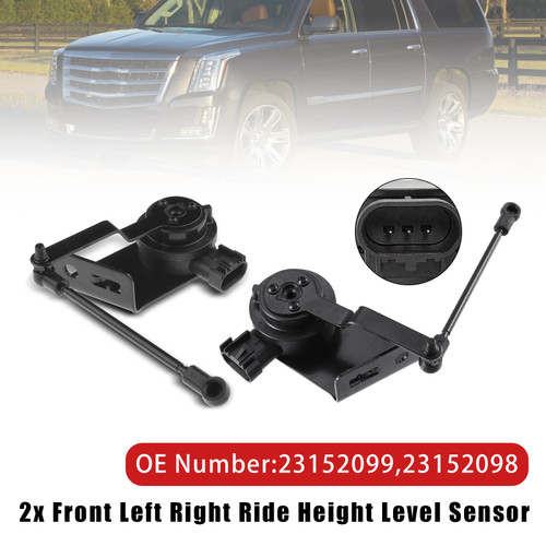 2x Front Left Right Ride Height Level Sensor for Chevy Silverado GMC Sierra 1500