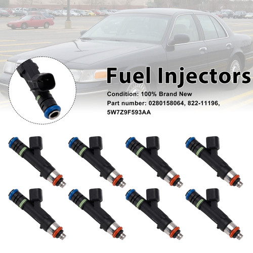 8PC 5W7Z9F593AA Fuel Injectors 0280158064 For Mercury Grand Marquis Ford