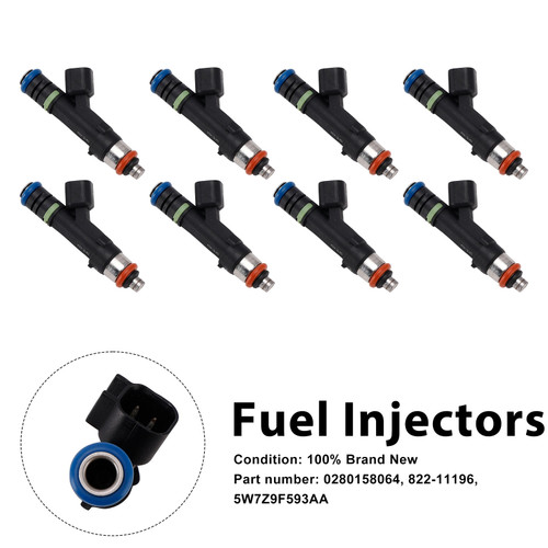 8PC 5W7Z9F593AA Fuel Injectors 0280158064 For Mercury Grand Marquis Ford