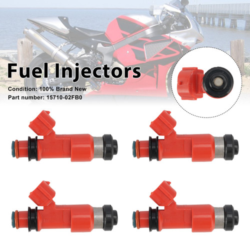 4PC Fuel Injectors 15710-02FB0 For Suzuki TL1000R 1998-2003