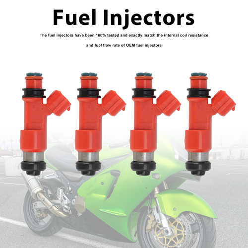 4PC Fuel Injectors 49033-1056 For Kawasaki Ninja ZX12R ZX1200 2002-2003