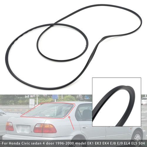 Rear Windshield Windscreen Seal Rubber For Honda Civic EK3 EK4 EJ8 EJ9 EL4