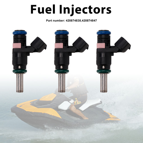 3PC 420874847 Fuel Injectors 420874838 For Sea-Doo SPARK GTR GTI GTS