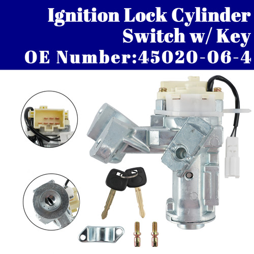Ignition Lock Cylinder Switch w/ Key 45020-06-4 for Toyota Camry 2002-2006
