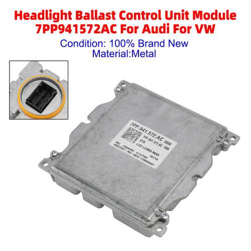 Headlight Ballast Control Unit Module 7PP941572AC For Audi For VW