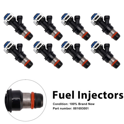 8PC 881693001 Fuel Injectors For MERCRUISER 8.1L 496 CID V8 GM Engines
