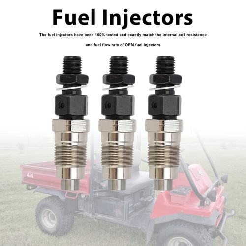 3PC 49099-0018 Fuel Injectors 49033-1058 For Kawasaki DM950 DM850 Mule 2510 3010