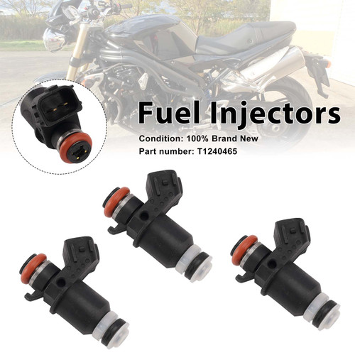 3PC Fuel Injectors T1240465 For Speed Triple 1050 2005-2015