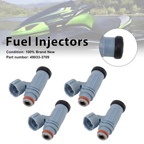 4PC Fuel Injectors 49033-3709 For Kawasaki JET SKI ULTRA 310 ULTRA 300