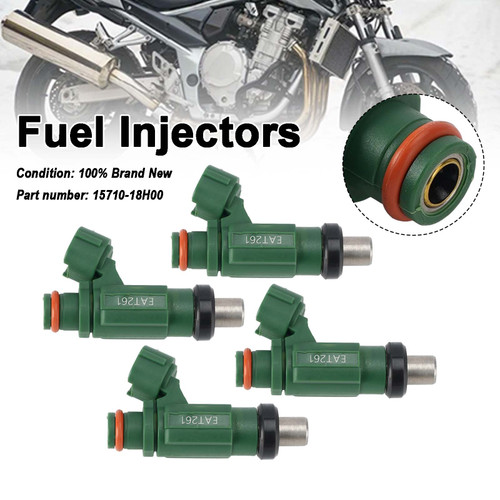 4PC Fuel Injectors 15710-18H00 For Suzuki Bandit 1250S GSF1250SA GSX1250FA