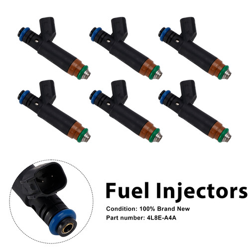 6PC 4L8E-A4A Fuel Injectors For Mercury Mariner Ford Taurus Explorer