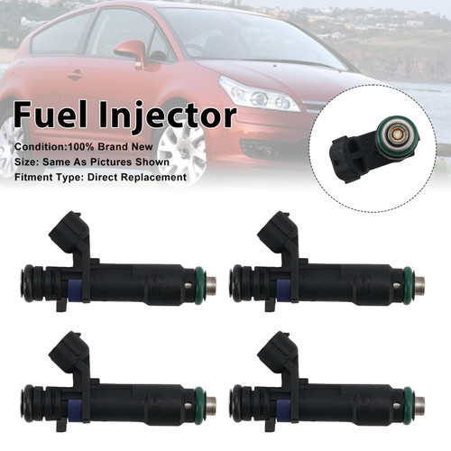 4Pcs Fuel Injector For Citroën C4 Coupe 2006-07 C5 II 2004-2008 9660275780