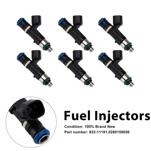 6PC 822-11191 Fuel Injectors 0280158056 For Mercury Mountaineer Ford