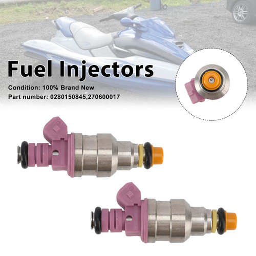 2PC 270600017 Fuel Injectors 0280150845 For Sea-doo 787 RFI 800 GTX GSX