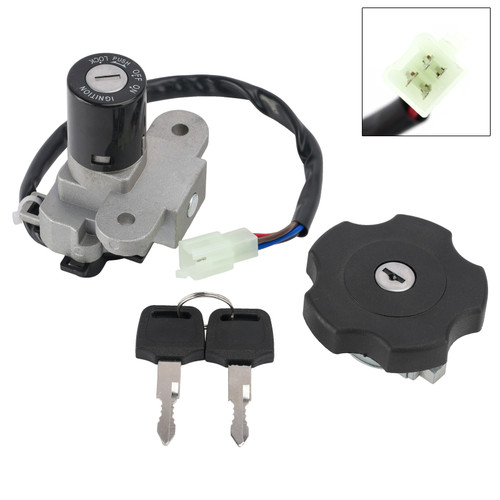 Ignition Key Switch Fuel Cap Lock Set For Yamaha DT125R DT125RE DT125X 2004-2006