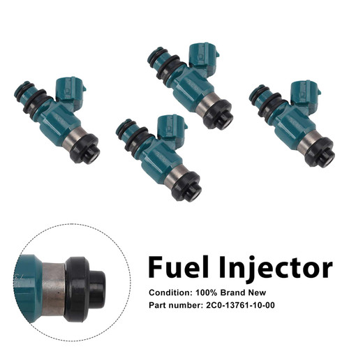 4PC Fuel Injectors 2C0-13761-10-00 For Yamaha YZF R6 06-07 TMAX 15-16