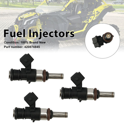 3PC 420874845 Fuel Injectors For Can-Am Maverick X3 Turbo 2017-2022