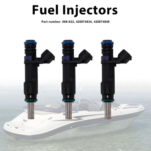 3PC 420874834 Fuel Injectors 420874846 For Sea-Doo GTI 155 GTR 215 RXT 260
