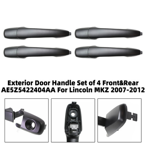 Exterior Door Handle Set of 4 Front&Rear AE5Z5422404AA For Lincoln MKZ 07-12