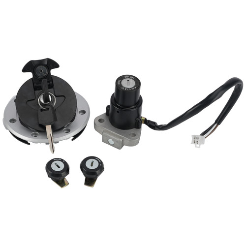 Ignition Key Switch Fuel Cap Lock Set For Kawasaki Ninja RR 150 KRR 150 ZX150