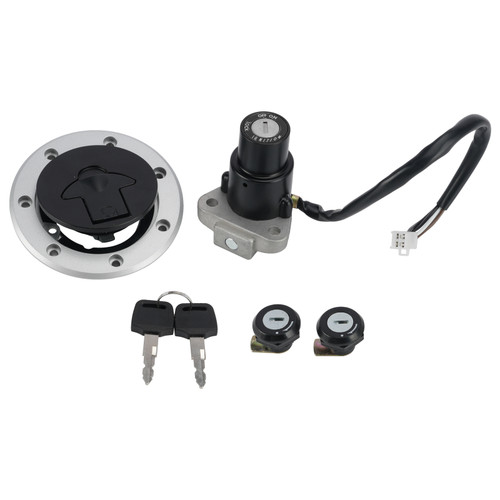 Ignition Key Switch Fuel Cap Lock Set For Kawasaki Ninja RR 150 KRR 150 ZX150