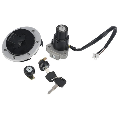 Ignition Key Switch Fuel Cap Lock Set For Kawasaki Ninja RR 150 KRR 150 ZX150