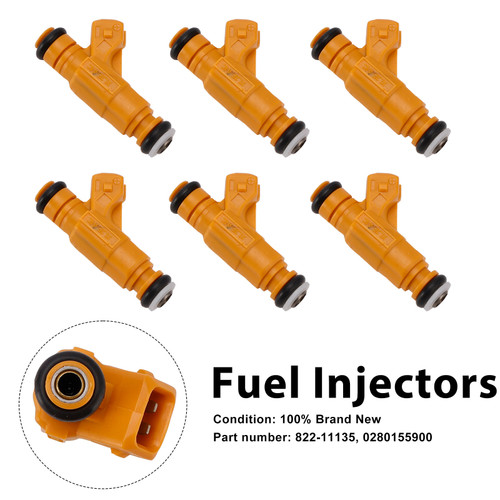 6PC 822-11135 Fuel Injectors â?280155900 For Mercury Mountaineer Ford Explorer