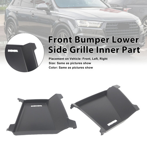 2PCS Front Bumper Grille Inner Part 4M0807151B Fit Audi Q7 S-Line 2016-2019